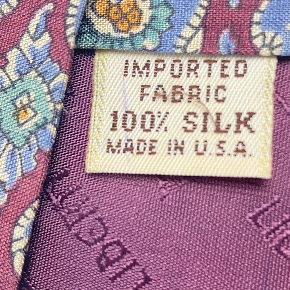 LIBERTY OF LONDON Flower Geometric Lavender Tie - Picture 5 of 8